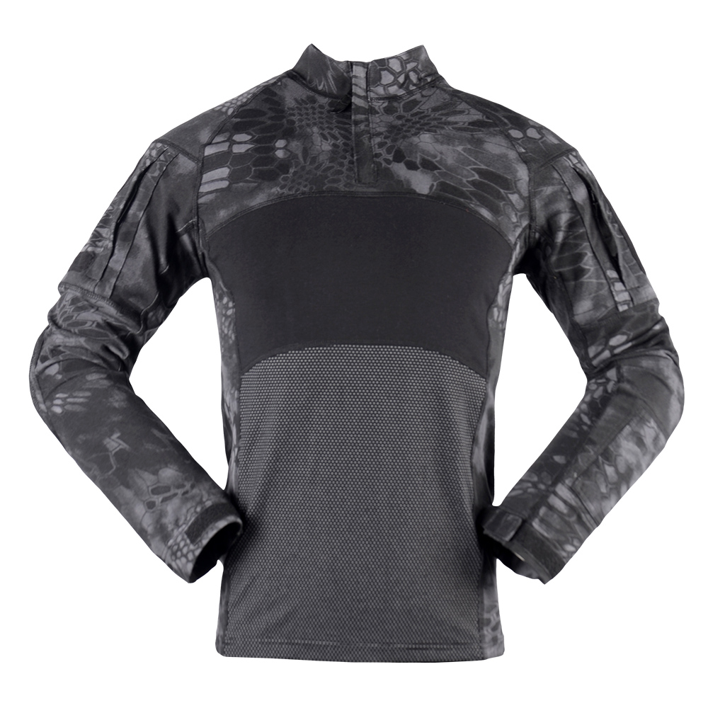 G4 Combat Long Sleeve Shirt Black Python