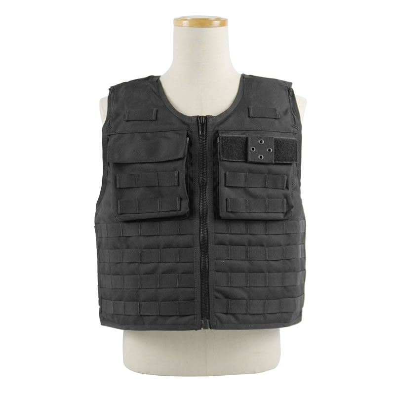 NIJ IIIA .44 MOLLE System Outwear Bulletproof Vest With Zipper Design-3.jpg