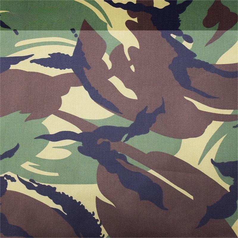 Infrared resistant jungle twill camouflage fabric 