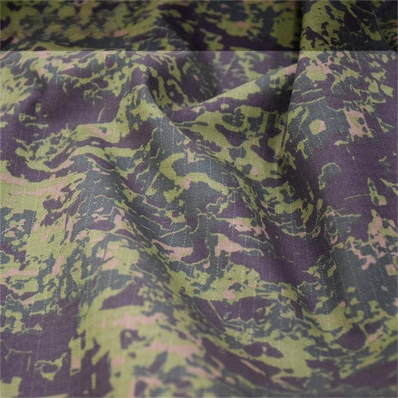 Waterproof jungle camouflage fabric