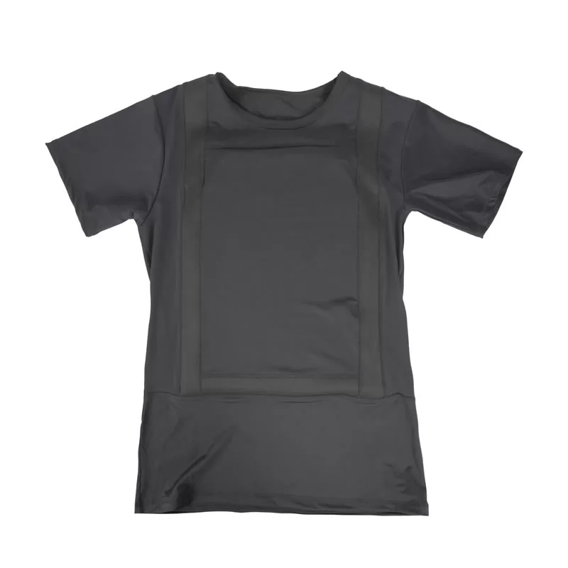 NIJ IIIA Short-Sleeve Concealed Bulletproof T-Shirt