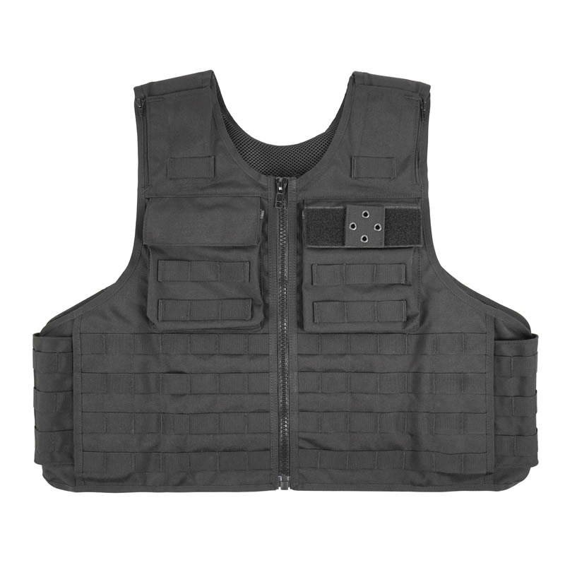 NIJ IIIA .44 MOLLE System Outwear Bulletproof Vest With Zipper Design-1.jpg