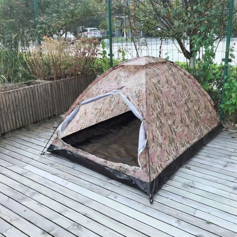 Single camouflage tent