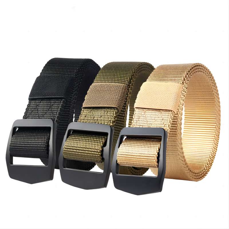 Sun buckle imitation nylon belt