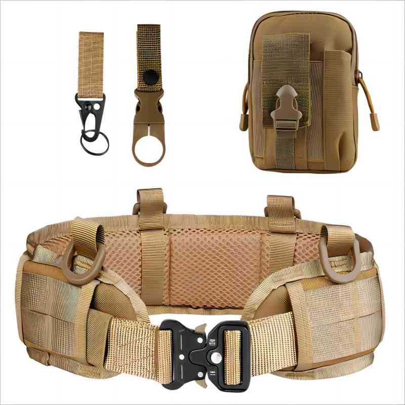 Tactical Waist Wrap Fanny Pack Keyring set